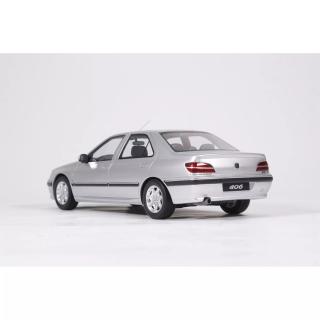 PEUGEOT 406 3.0 V6 24V GRIS QUARTZ METALLIC 2000 OttO Pro OttO mobile 1:18 Resinemodell (Türen, Motorhaube... nicht zu öffnen!)
